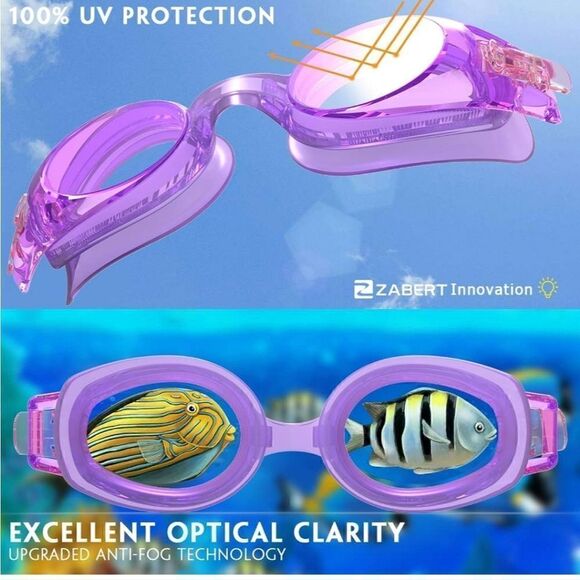 ZABERT KX Toddlers Baby Swim Goggles，Kids Swimming Goggles for Kids Age 0-5 Year - Picture 4 of 5